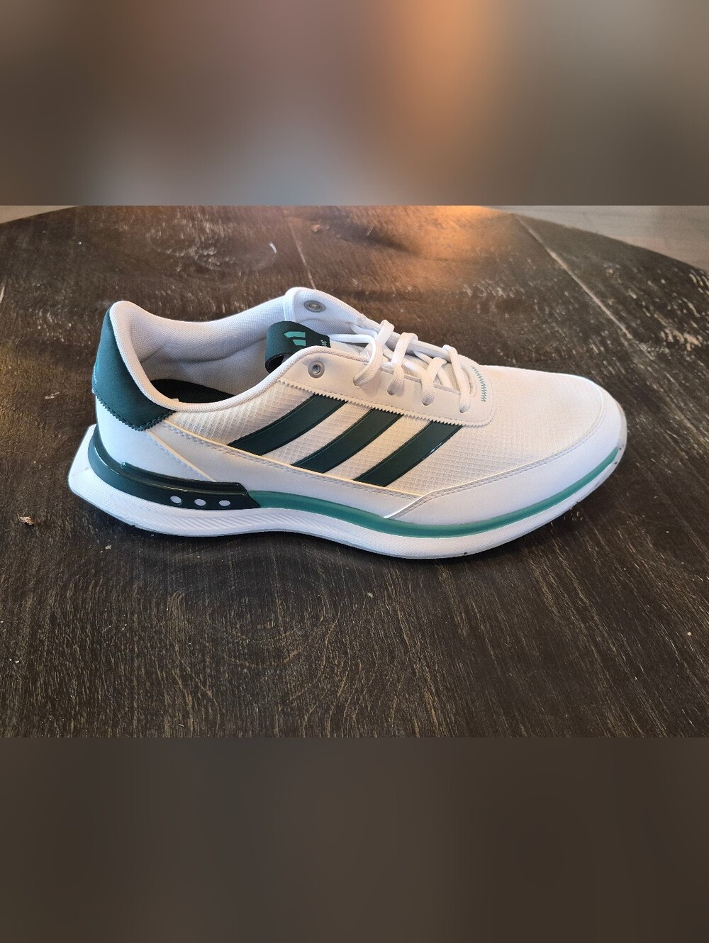 Men's Adidas S2G SL 24 White Aurora Ivy Spikeless Golf Shoes